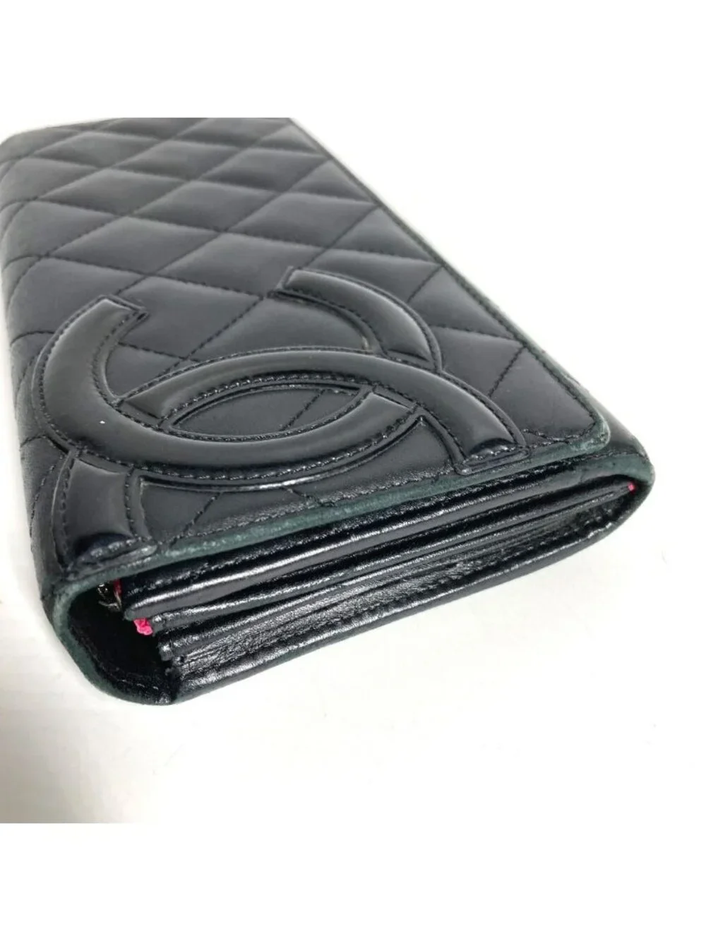 Chanel Wallet CC Logo Leather Black